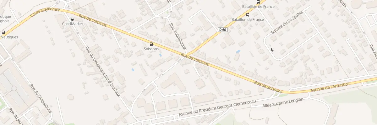 Plan du 36 Rue de Soissons à Compiègne