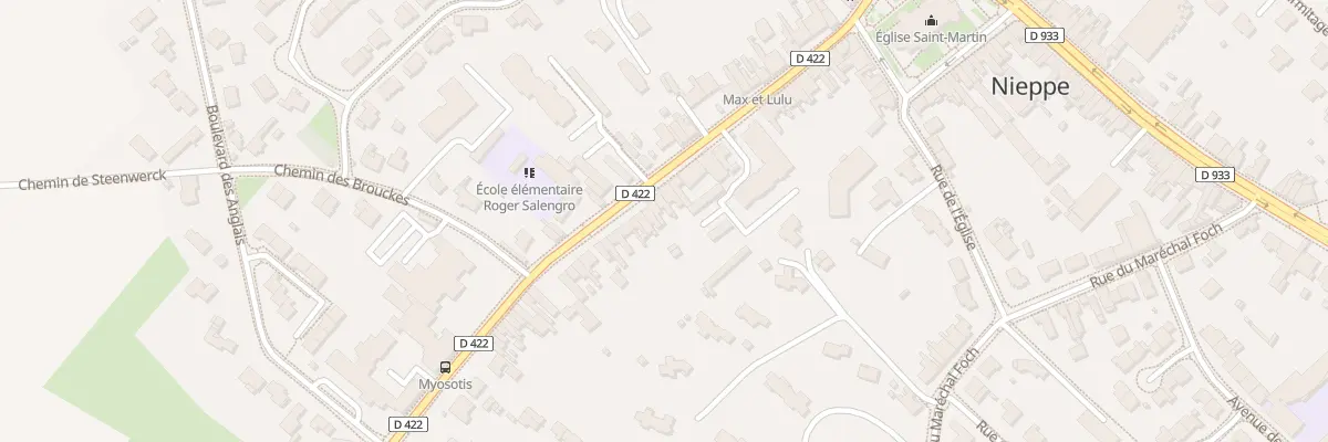 Plan du 185 Rue du Docteur H Vanuxeem à Nieppe