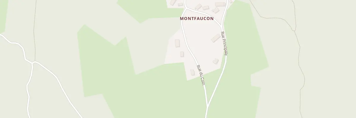 Plan du 3 Rue du Coin - Montfaucon à Queuille