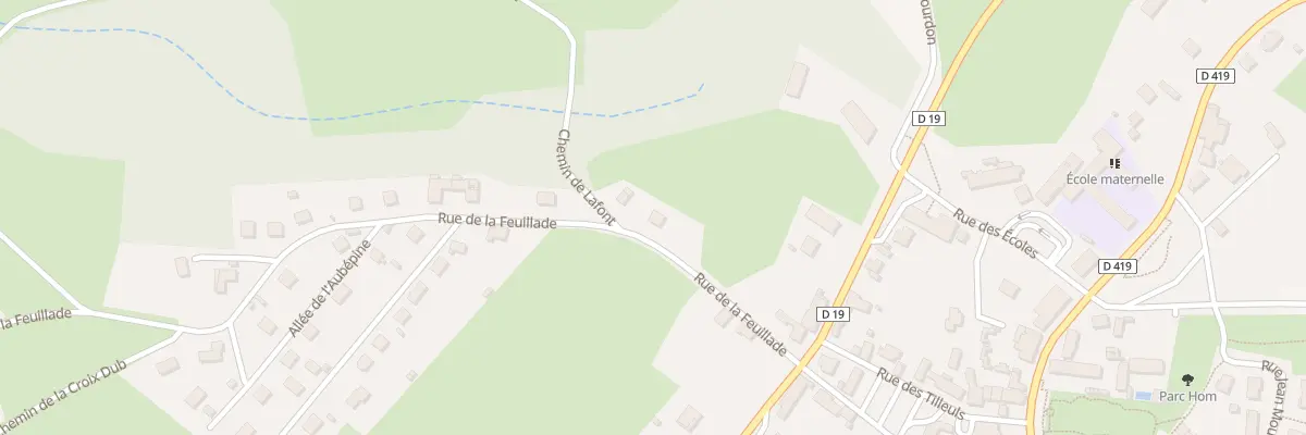 Plan du 9002 Rue de la Feuillade à Saint-Georges-de-Mons
