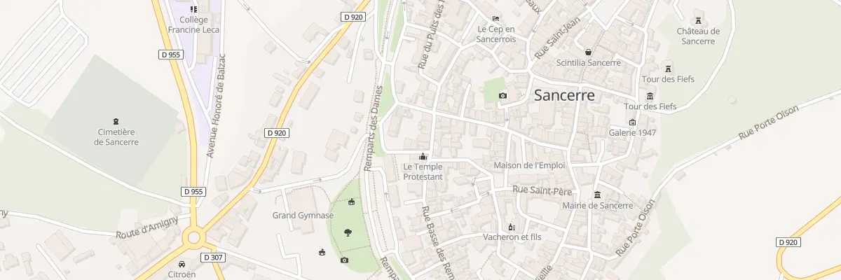 Plan du 45 Rue Basse des Remparts à Sancerre