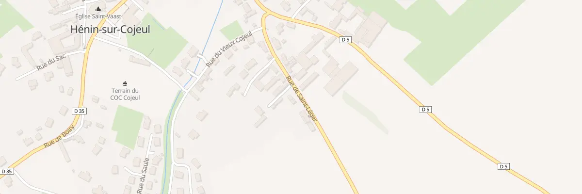 Plan du 9 Rue de St Leger à Hénin-sur-Cojeul