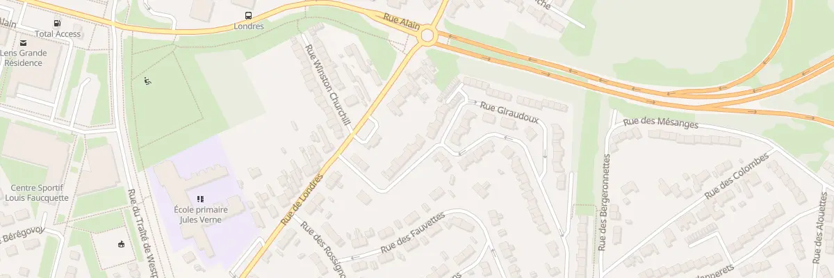 Plan du 15 Rue Gandhi à Lens