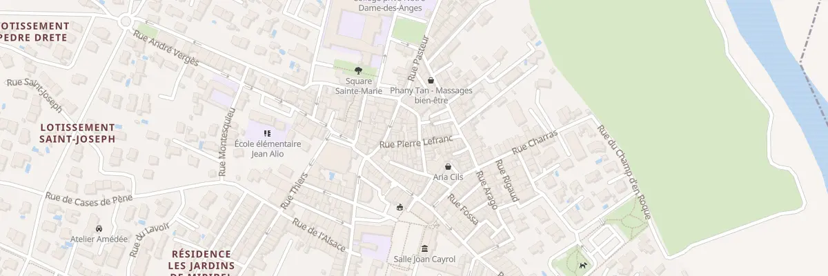 Plan du 16 Rue Pierre Lefranc à Espira-de-l’Agly
