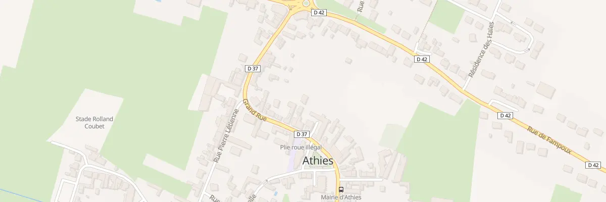Plan du 26 Gr Grande Rue à Athies