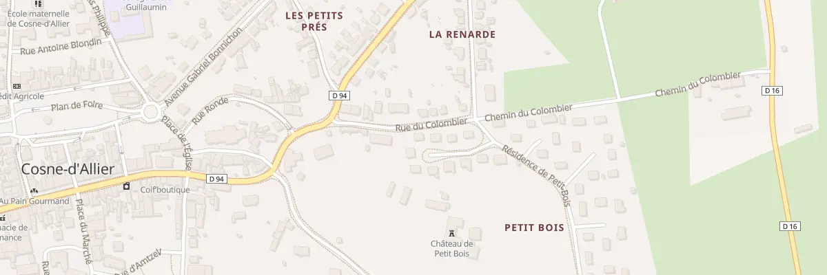 Plan du 4 Res du Petit Bois à Cosne-d’Allier