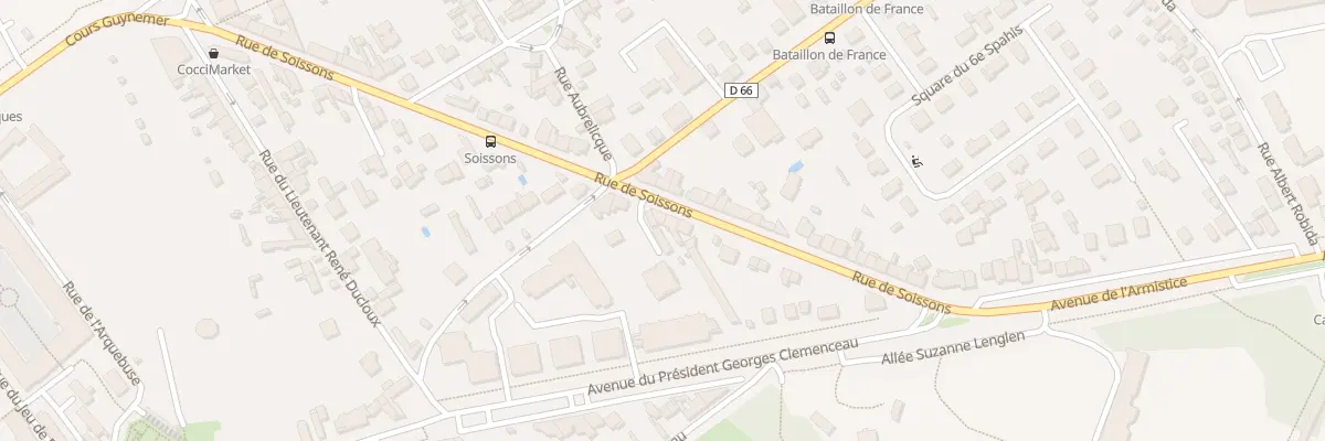Plan du 38 Rue de Soissons à Compiègne