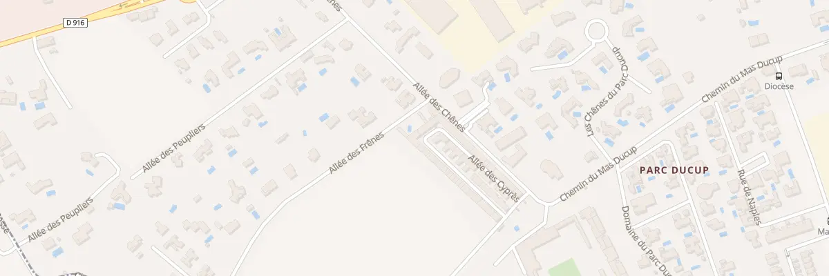Plan du 178 All des Cyprès à Perpignan