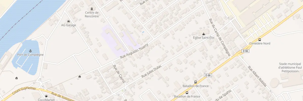 Plan du 39 Rue Augustin Thierry à Compiègne