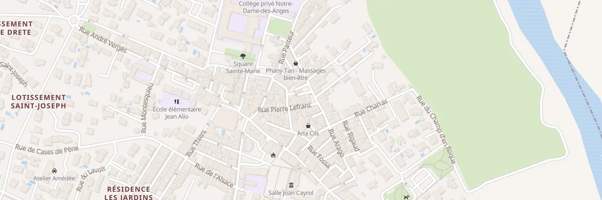 Plan du 28 Rue Pierre Lefranc à Espira-de-l’Agly