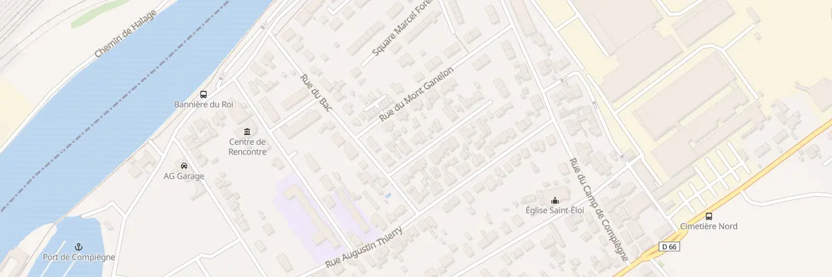 Plan du 18 Rue de la Haute Borne à Compiègne