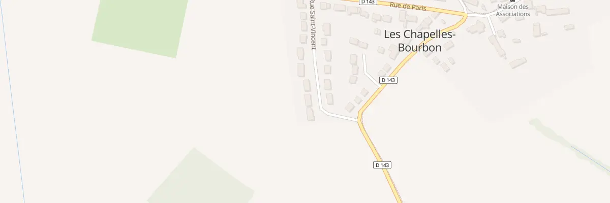Plan du 15 Rue Saint Vincent aux Chapelles-Bourbon
