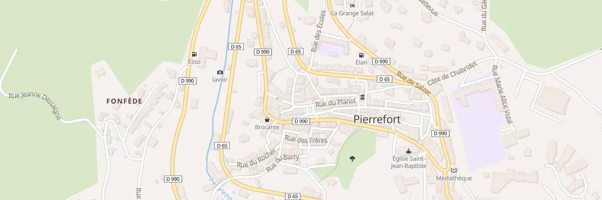 Plan du 18 Pl de la Fontaine à Pierrefort