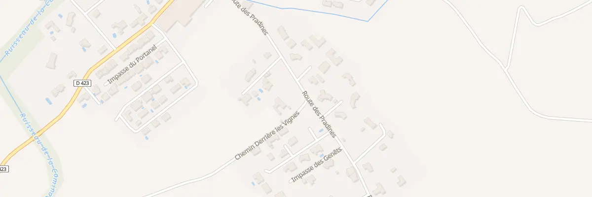 Plan du 2 Rte de Pradines à Saint-André-de-Roquelongue