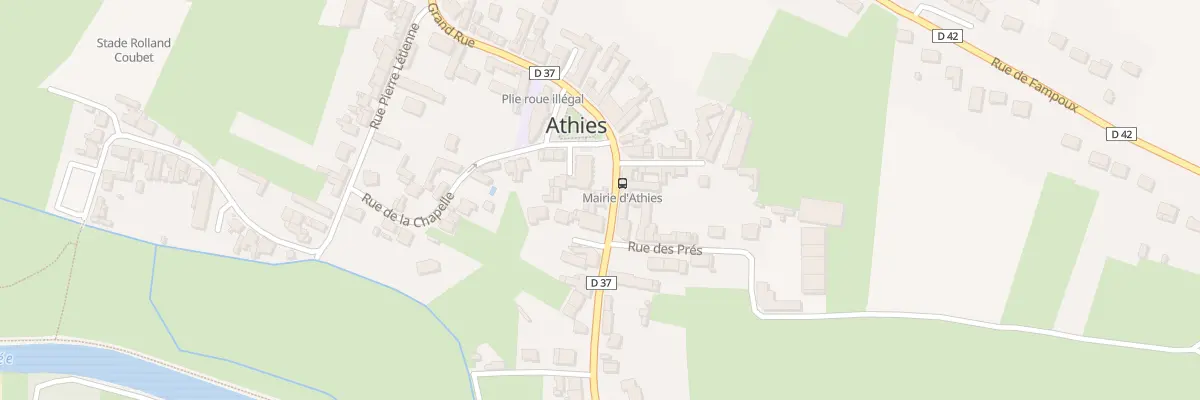 Plan du 1 Rue Arthur Delobelle à Athies