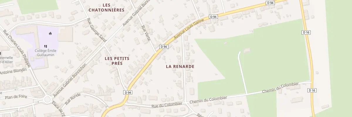 Plan du 4 Rue de la Renarde à Cosne-d’Allier