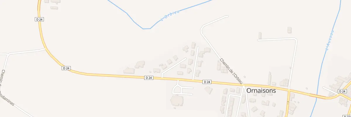Plan du 4 Lot Les Millerolles à Ornaisons