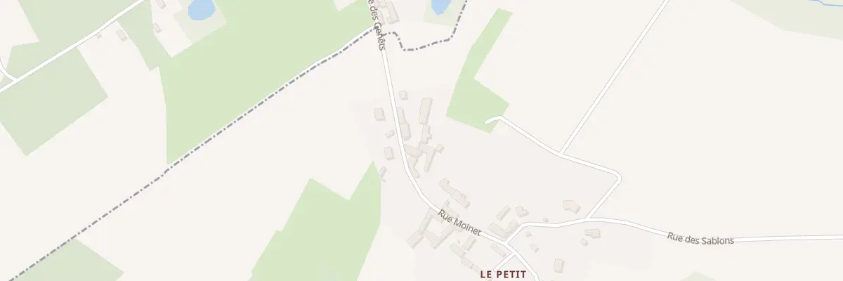 Plan du 96 Rue Moinet à Thiescourt