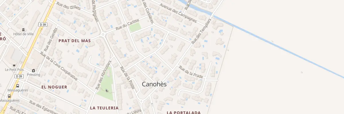Plan du 15 Rue des Templiers à Canohès