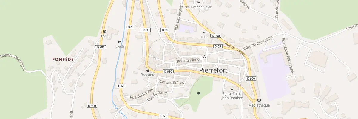 Plan du 6 Rue du Planol à Pierrefort