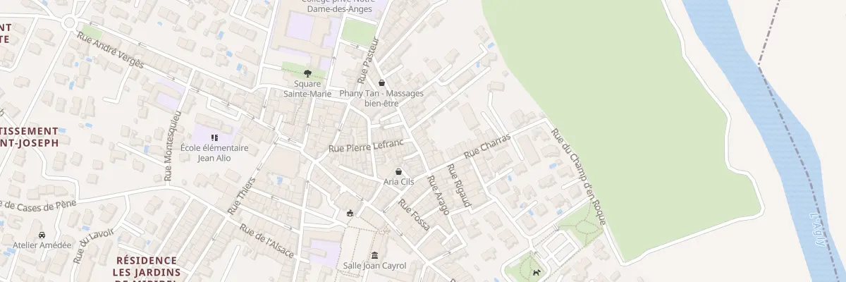 Plan du 14 Rue Arago à Espira-de-l’Agly