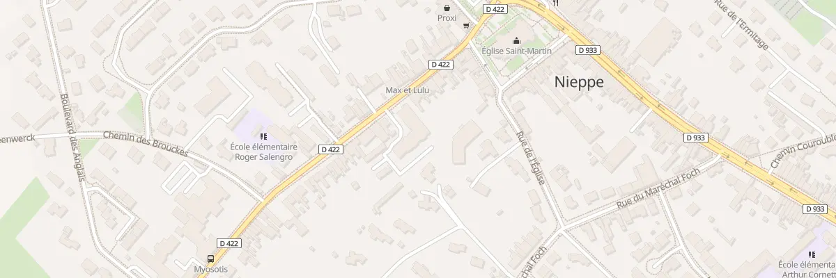 Plan du 119 Rue du Docteur H Vanuxeem à Nieppe