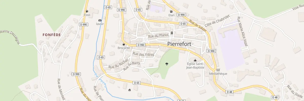 Plan du 8 Rue du Breuil à Pierrefort