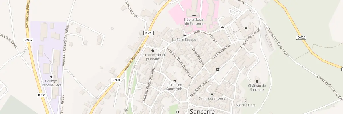 Plan du 13 Rue des Trois Barbeaux à Sancerre