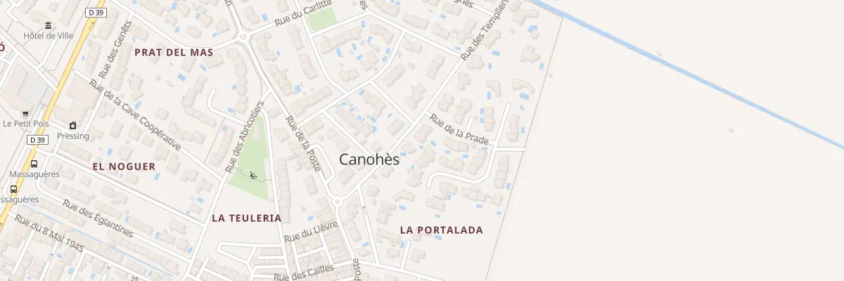 Plan du 10 Rue des Templiers à Canohès