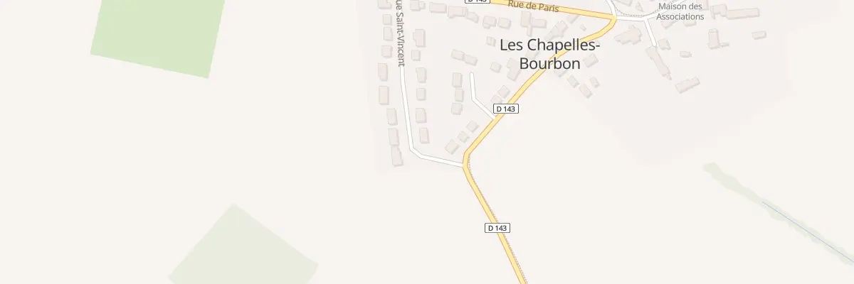 Plan du 12 Rue Saint Vincent aux Chapelles-Bourbon
