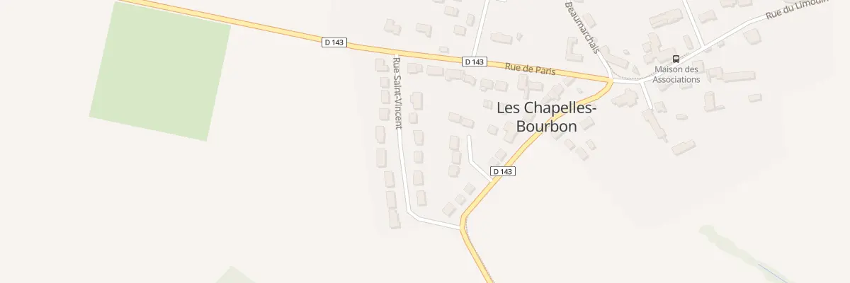 Plan du 6 Rue Saint Vincent aux Chapelles-Bourbon