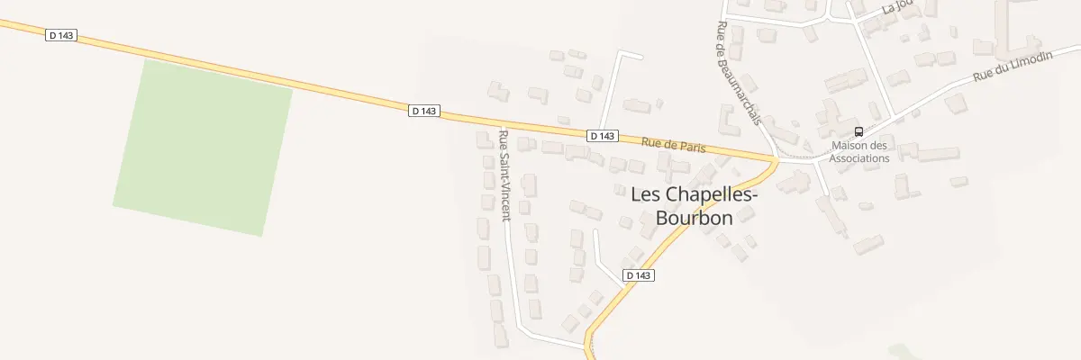 Plan du 2 Rue Saint Vincent aux Chapelles-Bourbon