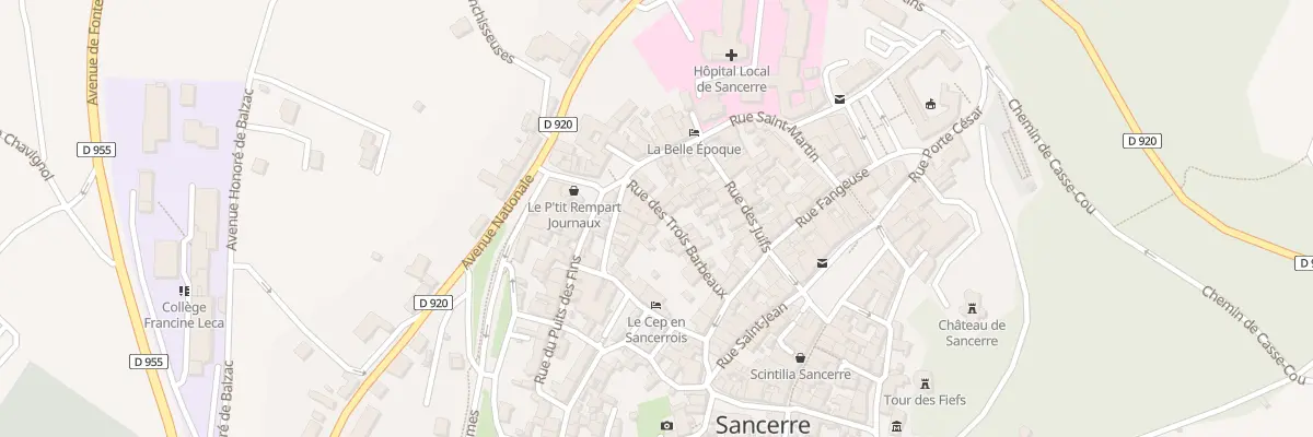 Plan du 324 Rue des Trois Barbeaux à Sancerre