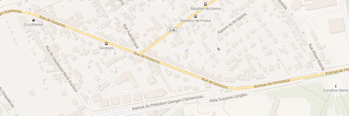 Plan du 57 Rue de Soissons à Compiègne