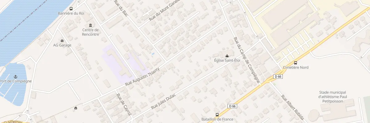 Plan du 27 Rue Augustin Thierry à Compiègne