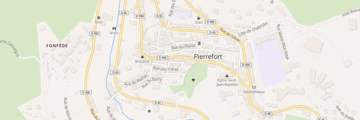 Plan du 24 Av Georges Pompidou à Pierrefort