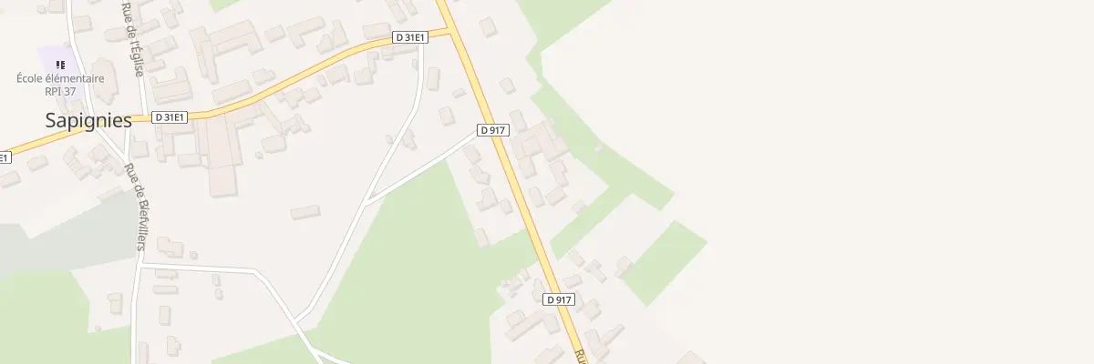 Plan du 10 Rue Nationale à Sapignies