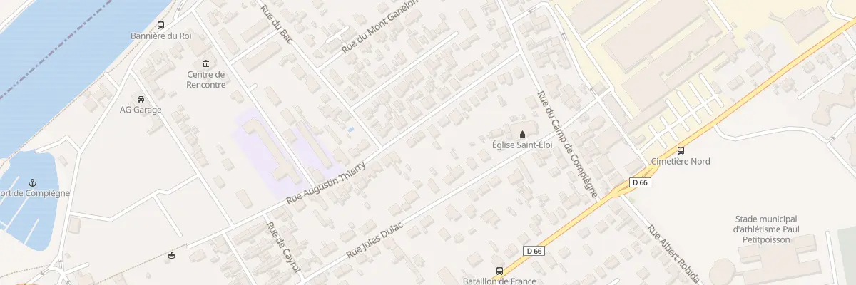 Plan du 25 Rue Augustin Thierry à Compiègne