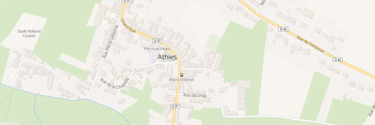 Plan du 46 Gr Grande Rue à Athies