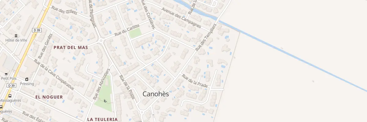 Plan du 19 Rue des Templiers à Canohès