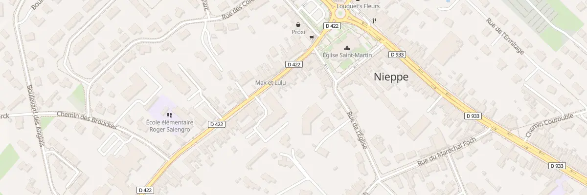 Plan du 69 Rue du Docteur H Vanuxeem à Nieppe