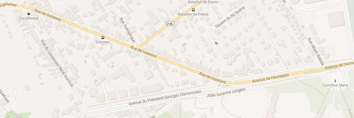 Plan du 61 Rue de Soissons à Compiègne