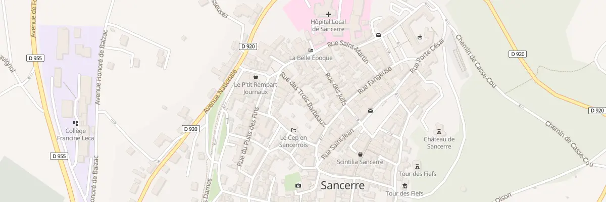 Plan du 320 Rue des Trois Barbeaux à Sancerre