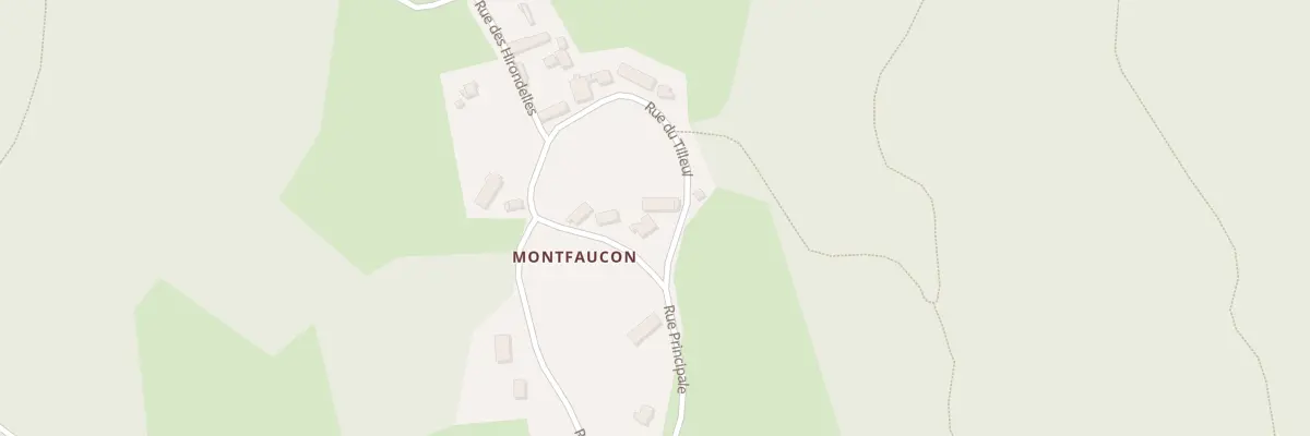 Plan du 1 Rue du Tilleul - Montfaucon à Queuille
