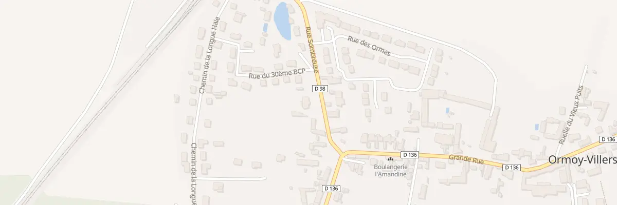 Plan du 12 Rue Sombreuse à Ormoy-Villers