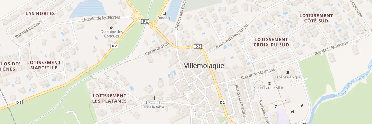 Plan du 14 Cae Del Mitg à Villemolaque