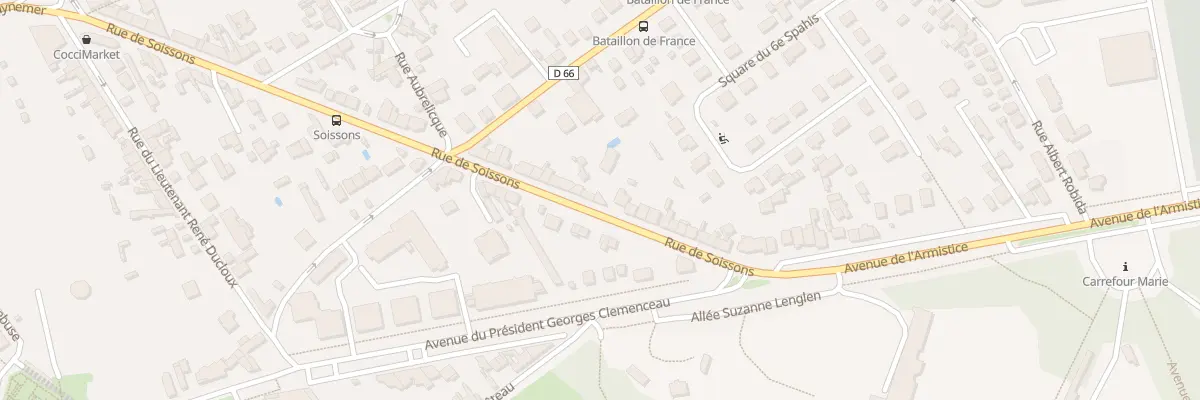 Plan du 63 Rue de Soissons à Compiègne