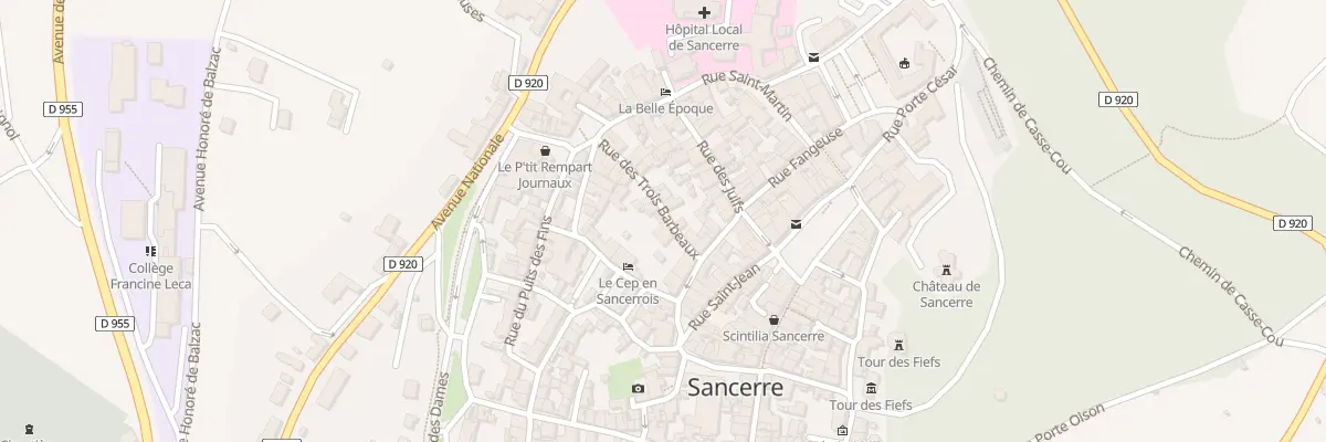 Plan du 3 Rue des Trois Barbeaux à Sancerre
