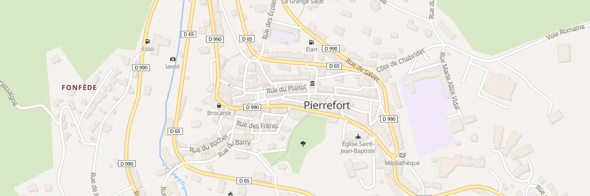 Plan du 4 Rue de la Mairie à Pierrefort