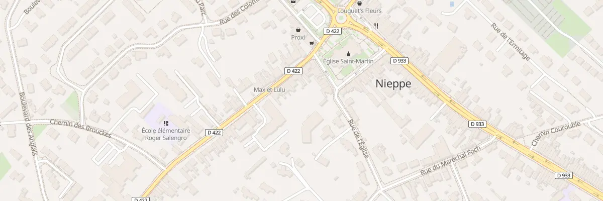 Plan du 65 Rue du Docteur H Vanuxeem à Nieppe